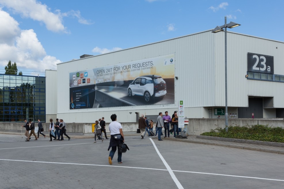 Banner Facade Hall 23 Banner Facade Hall 23