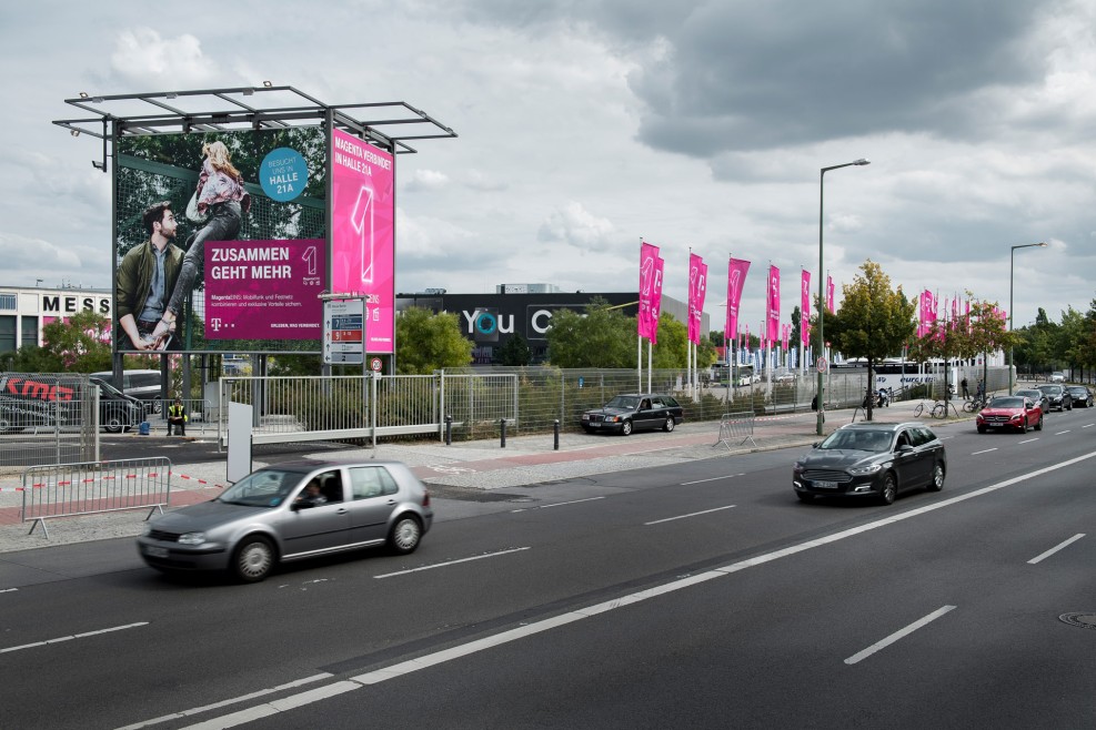 Advertising Tower Jafféstraße, 4-sided