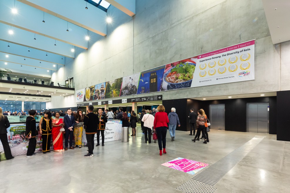 Entrance Banner Hall B CityCube Berlin Entrance Banner Hall B CityCube Berlin