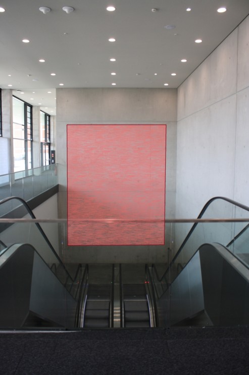 Escalator Banner West Lobby CityCube Berlin Escalator Banner West Lobby CityCube Berlin