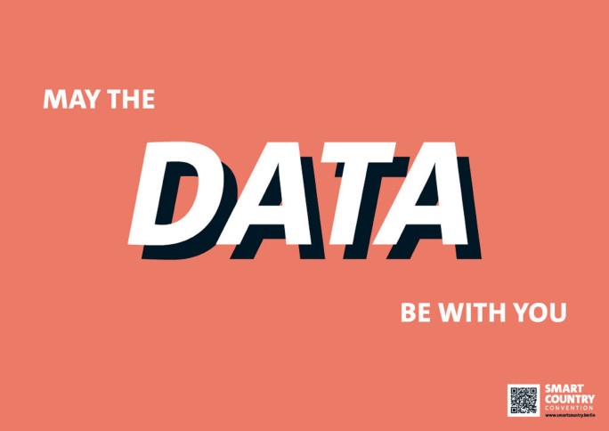 Werbeplakat: May the Data be with you