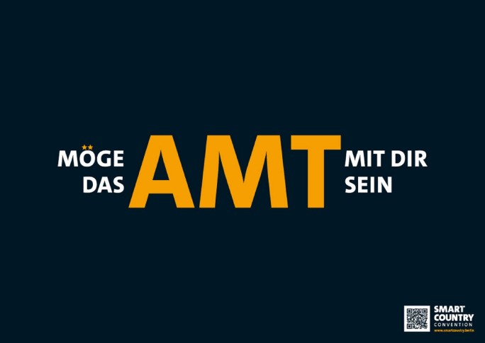 Werbeplakat: Möge das AMT mit dir sein