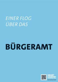 Werbeplakat: Einer flog über das Bürgeramt